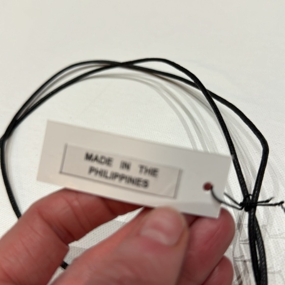 NWT DECOUTURE Statement  Geometric Shape Corded Necklace - Picture 5 of 6